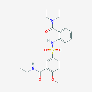 5-[({2-[(diethylamino)carbonyl]phenyl}amino)sulfonyl]-N-ethyl-2-methoxybenzamide