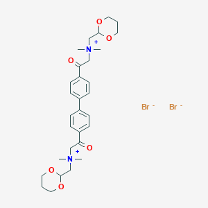 B048036 1,3-Dioxane-2-methanaminium, N,N'-((1,1'-biphenyl)-4,4'-diylbis(2-oxo-2,1-ethanediyl))bis(N,N-dimethyl-, dibromide CAS No. 123489-69-0