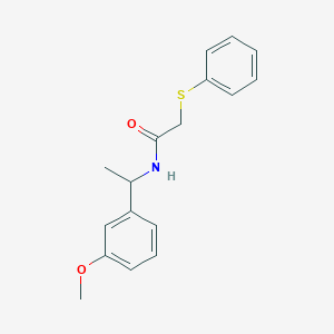 N-[1-(3-methoxyphenyl)ethyl]-2-(phenylsulfanyl)acetamide