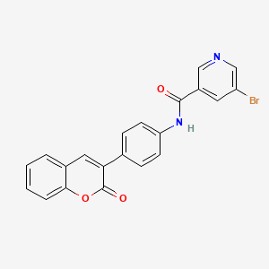 5-bromo-N-[4-(2-oxo-2H-chromen-3-yl)phenyl]nicotinamide