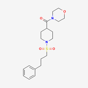 4-({1-[(3-phenylpropyl)sulfonyl]-4-piperidinyl}carbonyl)morpholine