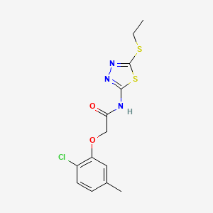 2-(2-chloro-5-methylphenoxy)-N-[5-(ethylsulfanyl)-1,3,4-thiadiazol-2-yl]acetamide