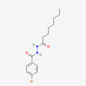 molecular formula C15H21BrN2O2 B4803697 4-bromo-N'-octanoylbenzohydrazide 