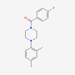 molecular formula C19H21FN2O B4803754 (4-(2,4-Dimethylphenyl)piperazin-1-yl)(4-fluorophenyl)methanone 