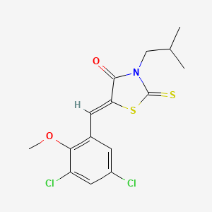 5-(3,5-dichloro-2-methoxybenzylidene)-3-isobutyl-2-thioxo-1,3-thiazolidin-4-one