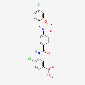 methyl 4-chloro-3-({4-[(4-chlorobenzyl)(methylsulfonyl)amino]benzoyl}amino)benzoate