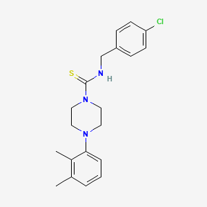 molecular formula C20H24ClN3S B4803847 N-(4-chlorobenzyl)-4-(2,3-dimethylphenyl)-1-piperazinecarbothioamide 