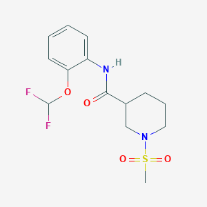 N~3~-[2-(DIFLUOROMETHOXY)PHENYL]-1-(METHYLSULFONYL)-3-PIPERIDINECARBOXAMIDE