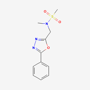 N-methyl-N-[(5-phenyl-1,3,4-oxadiazol-2-yl)methyl]methanesulfonamide