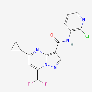 N-(2-CHLORO-3-PYRIDYL)-5-CYCLOPROPYL-7-(DIFLUOROMETHYL)PYRAZOLO[1,5-A]PYRIMIDINE-3-CARBOXAMIDE