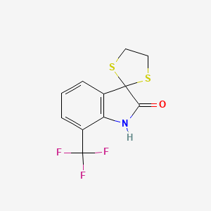 7'-(trifluoromethyl)spiro[1,3-dithiolane-2,3'-indol]-2'(1'H)-one