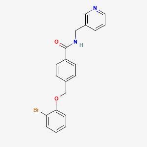 4-[(2-BROMOPHENOXY)METHYL]-N-[(PYRIDIN-3-YL)METHYL]BENZAMIDE