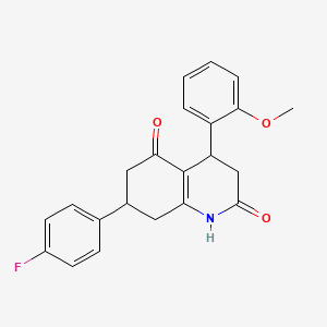 7-(4-fluorophenyl)-4-(2-methoxyphenyl)-4,6,7,8-tetrahydroquinoline-2,5(1H,3H)-dione