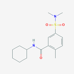 N-cyclohexyl-5-(dimethylsulfamoyl)-2-methylbenzamide