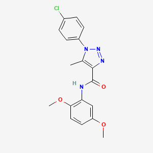 1-(4-chlorophenyl)-N-(2,5-dimethoxyphenyl)-5-methyl-1H-1,2,3-triazole-4-carboxamide