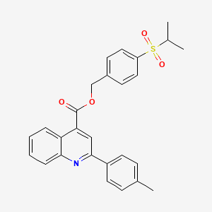 4-(isopropylsulfonyl)benzyl 2-(4-methylphenyl)-4-quinolinecarboxylate