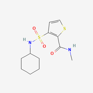 3-[(cyclohexylamino)sulfonyl]-N-methyl-2-thiophenecarboxamide