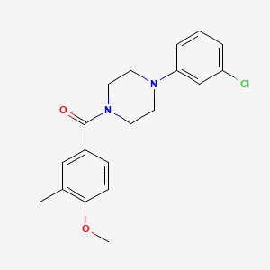 [4-(3-Chlorophenyl)piperazin-1-yl](4-methoxy-3-methylphenyl)methanone