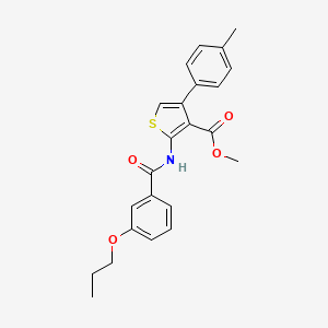 METHYL 4-(4-METHYLPHENYL)-2-(3-PROPOXYBENZAMIDO)THIOPHENE-3-CARBOXYLATE