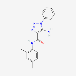 molecular formula C17H17N5O B4804187 5-amino-N-(2,4-dimethylphenyl)-1-phenyl-1H-1,2,3-triazole-4-carboxamide 