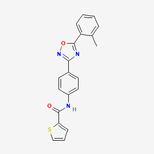 N-{4-[5-(2-methylphenyl)-1,2,4-oxadiazol-3-yl]phenyl}-2-thiophenecarboxamide