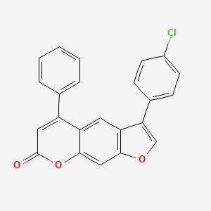 3-(4-chlorophenyl)-5-phenyl-7H-furo[3,2-g]chromen-7-one