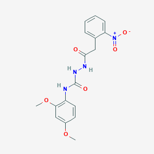 N-(2,4-dimethoxyphenyl)-2-[(2-nitrophenyl)acetyl]hydrazinecarboxamide