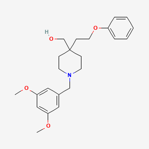 [1-(3,5-dimethoxybenzyl)-4-(2-phenoxyethyl)-4-piperidinyl]methanol