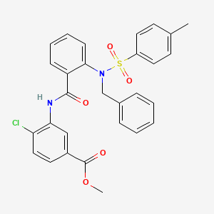 methyl 3-[(2-{benzyl[(4-methylphenyl)sulfonyl]amino}benzoyl)amino]-4-chlorobenzoate