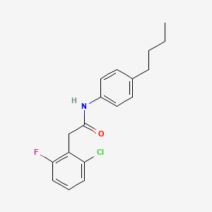 molecular formula C18H19ClFNO B4804364 N-(4-butylphenyl)-2-(2-chloro-6-fluorophenyl)acetamide 