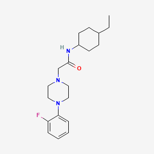 molecular formula C20H30FN3O B4804380 N-(4-ethylcyclohexyl)-2-[4-(2-fluorophenyl)piperazin-1-yl]acetamide 