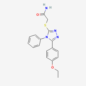 2-{[5-(4-ethoxyphenyl)-4-phenyl-4H-1,2,4-triazol-3-yl]thio}acetamide