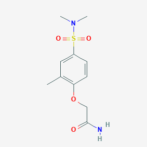 2-[4-(Dimethylsulfamoyl)-2-methylphenoxy]acetamide