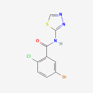 5-bromo-2-chloro-N-(1,3,4-thiadiazol-2-yl)benzamide