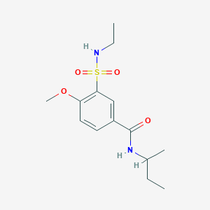 molecular formula C14H22N2O4S B4804474 N-(butan-2-yl)-3-(ethylsulfamoyl)-4-methoxybenzamide 