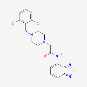 N-(2,1,3-BENZOTHIADIAZOL-4-YL)-2-[4-(2,6-DICHLOROBENZYL)-1-PIPERAZINYL]ACETAMIDE