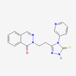 2-{2-[4-(3-PYRIDYL)-5-SULFANYL-4H-1,2,4-TRIAZOL-3-YL]ETHYL}-1(2H)-PHTHALAZINONE