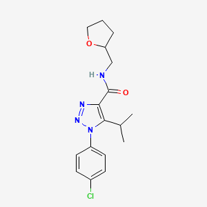 1-(4-chlorophenyl)-5-(propan-2-yl)-N-(tetrahydrofuran-2-ylmethyl)-1H-1,2,3-triazole-4-carboxamide