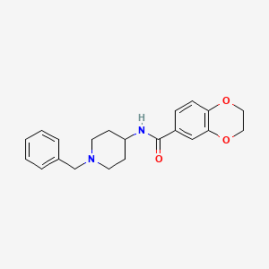 N-(1-benzylpiperidin-4-yl)-2,3-dihydro-1,4-benzodioxine-6-carboxamide