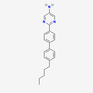 molecular formula C21H23N3 B4804572 2-(4'-pentyl-4-biphenylyl)-5-pyrimidinamine 