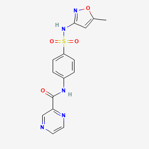 N-{4-[(5-methyl-1,2-oxazol-3-yl)sulfamoyl]phenyl}pyrazine-2-carboxamide