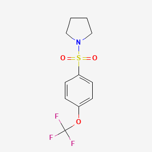 1-{[4-(trifluoromethoxy)phenyl]sulfonyl}pyrrolidine