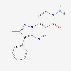 molecular formula C16H13N5O B4804610 7-amino-2-methyl-3-phenylpyrazolo[1,5-a]pyrido[3,4-e]pyrimidin-6(7H)-one 