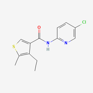 N-(5-chloropyridin-2-yl)-4-ethyl-5-methylthiophene-3-carboxamide