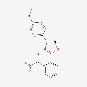 2-[3-(4-methoxyphenyl)-1,2,4-oxadiazol-5-yl]benzamide