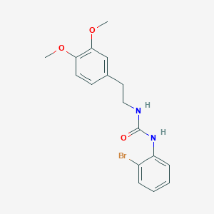 molecular formula C17H19BrN2O3 B4804700 N-(2-BROMOPHENYL)-N'-(3,4-DIMETHOXYPHENETHYL)UREA 