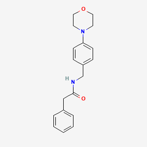 molecular formula C19H22N2O2 B4804747 N-[4-(4-morpholinyl)benzyl]-2-phenylacetamide 