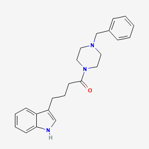 3-[4-(4-benzylpiperazin-1-yl)-4-oxobutyl]-1H-indole