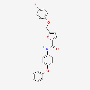 5-[(4-fluorophenoxy)methyl]-N-(4-phenoxyphenyl)-2-furamide