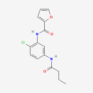 N-[5-(butyrylamino)-2-chlorophenyl]-2-furamide